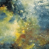 Galaxy Major Astronomi Alan Halısı, Mavi Çoklu, 4' 6'