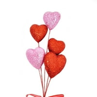Kırmızı ve Pembe Parıltılı Kalpleri Kutlamanın Yolu, Sevgililer Günü Dekorasyonu