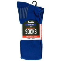 Franklin Spor Atletik Çorap Orta Buzağı Dayanıklı Katı Nervürlü Çorap Paketi