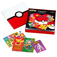 Çocuklar için Hallmark Sevgililer Günü Kartları ve Sınıf Alışverişi için Mailbo, Pokémon