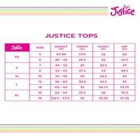 Justice Girls Batik Çocuk Oyuncağı Alt Grafik Tişört, Beden 5- Artı