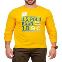 S. Polo Assn. Erkek ve Büyük Erkek Uzun Kollu Grafikli tişört
