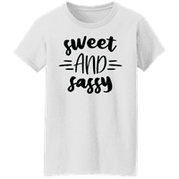 Grafik Amerika Komik Tatlı ve Sassy Alıntı kadın grafikli tişört