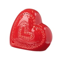 Sevgililer Günü'nü Kutlamanın Yolu Seramik LED Kalp Dekorasyonu, Kırmızı