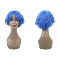 Benzersiz pazarlık insan saçı peruk kadınlar için kıvırcık peruk peruk kap 12 mavi