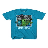 Minecraft Erkek Çocuk Grafik Tişörtleri, 4-18 Beden