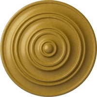 Ekena Millwork 1 4 OD 1 2 P Klasik Tavan Madalyonu, El Boyaması Yanardöner Altın