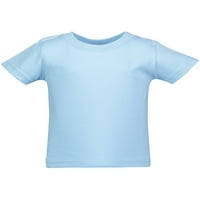 Marky G Giyim Bebek ve Yürümeye Başlayan Kısa Kollu T-Shirt % pamuklu jarse Ekip Boyun Tee, Lt. Mavi Lt. Mavi