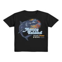 Jaws Erkek Kısa Kollu grafikli tişört ve Kas Kolsuz Bluz, 2'li Paket, Beden XS-XXL